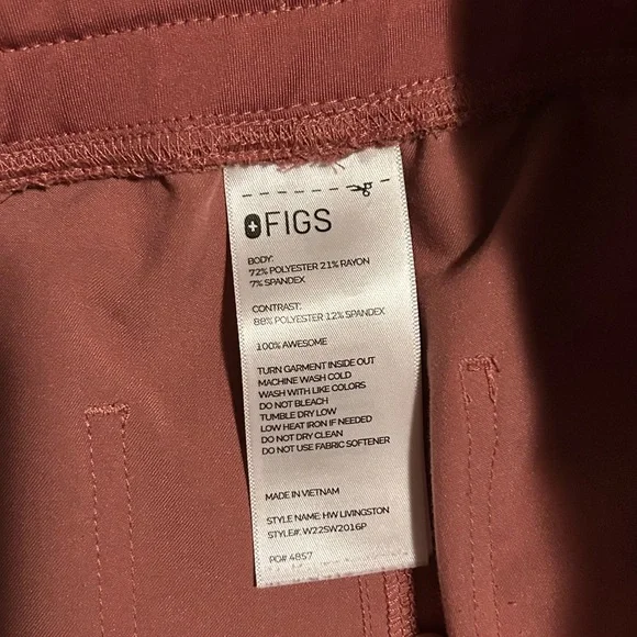 FIGS Livingston High Waisted Scrub Pants - Picture 9 of 9